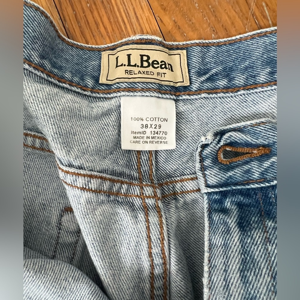 38x29 LLBEAN 100% cotton jeans!